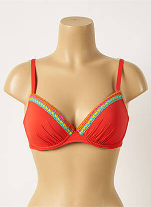 Haut de maillot de bain haut soutien-gorge moulé haut soutien-gorge moulé rouge ANTIGEL femme