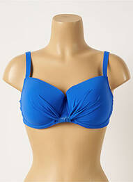 Haut de maillot de bain haut soutien-gorge moulé haut soutien-gorge moulé bleu ANTIGEL femme