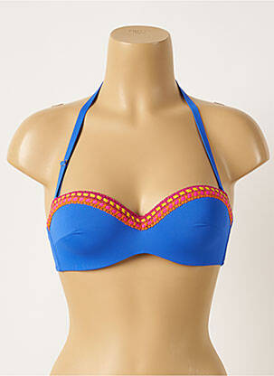 Haut de maillot de bain haut soutien-gorge moulé haut soutien-gorge moulé bleu ANTIGEL femme