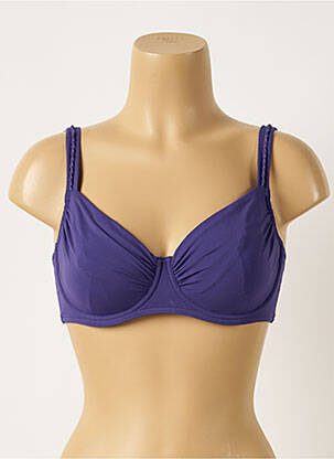 Haut de maillot de bain haut soutien-gorge emboitant haut soutien-gorge emboitant violet MAISON LEJABY femme
