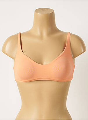 Haut de maillot de bain stretch orange MAISON LEJABY femme