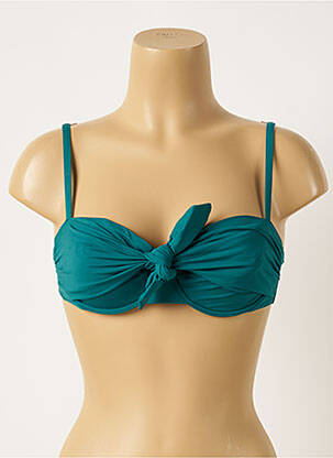 Haut de maillot de bain stretch vert MAISON LEJABY femme