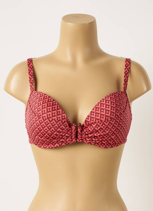 Haut de maillot de bain stretch haut soutien-gorge moulé rose SIMONE PERELE femme