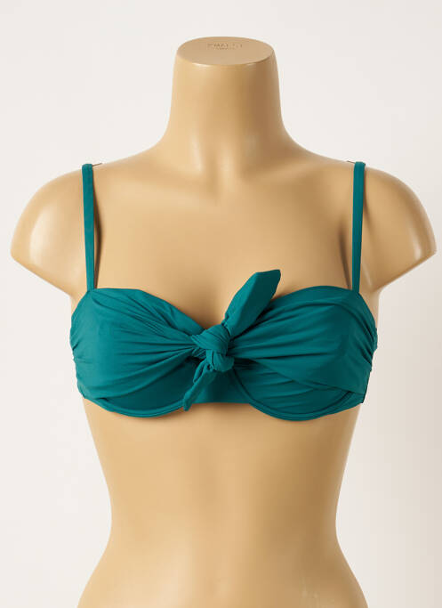 Haut de maillot de bain stretch vert MAISON LEJABY femme
