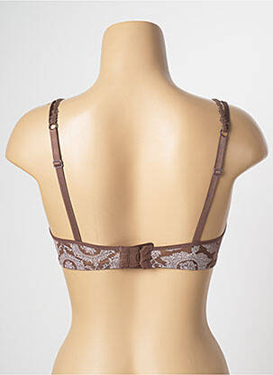 Soutien-gorge effet matière satinée haut soutien-gorge moulé marron PASSIONATA femme