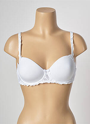 Soutien-gorge broderie haut soutien-gorge moulé blanc SIMONE PERELE femme