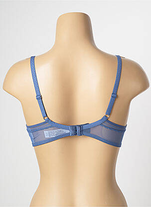 Soutien-gorge effet matière satinée haut soutien-gorge push-up bleu PASSIONATA femme