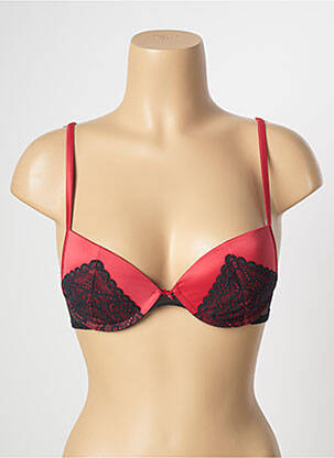 Soutien-gorge effet matière satinée haut soutien-gorge push-up rouge PASSIONATA femme