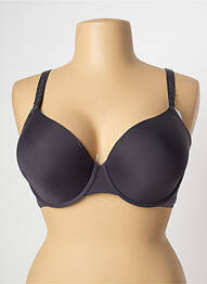 Soutien-gorge effet matière satinée haut soutien-gorge moulé gris SIMONE PERELE femme
