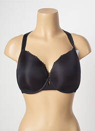 Soutien-gorge effet matière satinée haut soutien-gorge moulé noir SIMONE PERELE femme