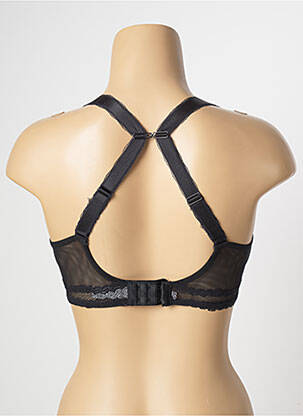Soutien-gorge effet matière satinée haut soutien-gorge moulé noir SIMONE PERELE femme