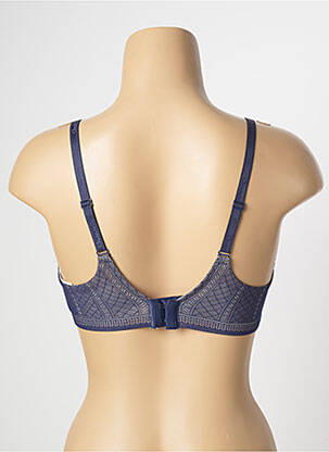 Soutien-gorge effet matière satinée haut soutien-gorge moulé bleu CHANTELLE femme
