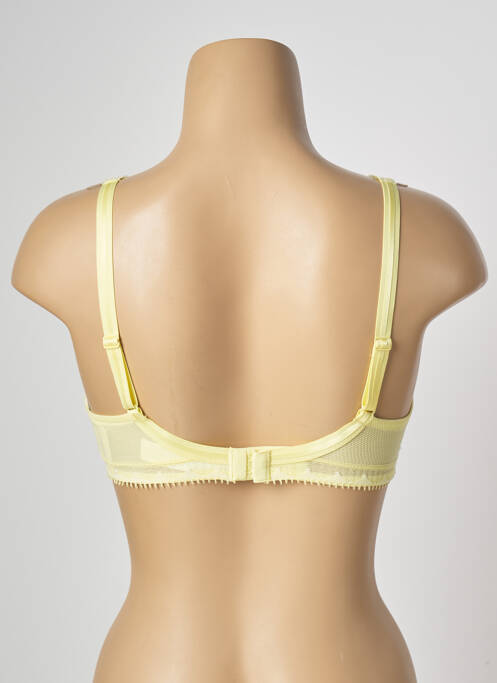 Soutien-gorge effet matière satinée haut soutien-gorge moulé jaune CHANTELLE femme