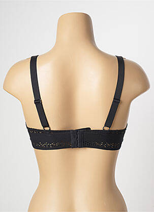 Soutien-gorge effet matière satinée haut soutien-gorge emboitant noir IMPLICITE femme