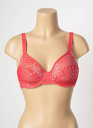 Soutien-gorge effet matière satinée haut soutien-gorge emboitant rose IMPLICITE femme