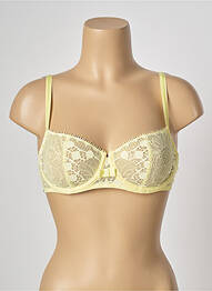 Soutien-gorge effet matière satinée haut soutien-gorge balconnet jaune CHANTELLE femme