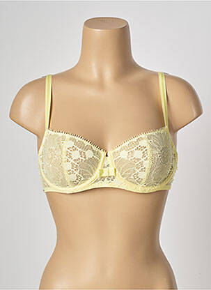 Soutien-gorge effet matière satinée haut soutien-gorge balconnet jaune CHANTELLE femme