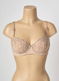 Soutien-gorge effet matière satinée haut soutien-gorge emboitant beige SIMONE PERELE femme