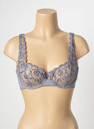 Soutien-gorge effet matière satinée haut soutien-gorge balconnet gris PASSIONATA femme