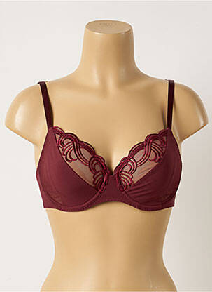 Soutien-gorge broderie rouge SIMONE PERELE femme