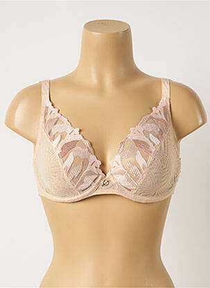 Soutien-gorge légère et transparente haut soutien-gorge emboitant beige CHANTELLE femme