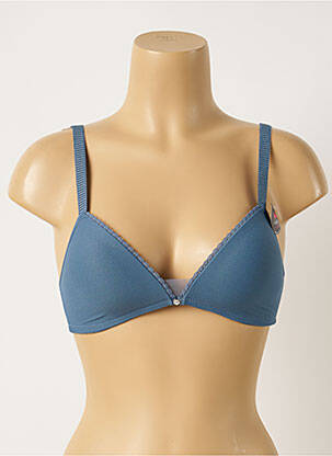Soutien-gorge sans armature haut triangles bleu PASSIONATA femme