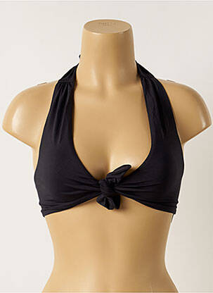Haut de maillot de bain stretch haut triangles noir MAISON LEJABY femme