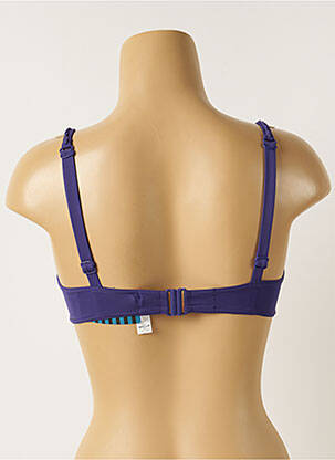 Haut de maillot de bain stretch haut soutien-gorge emboitant violet MAISON LEJABY femme