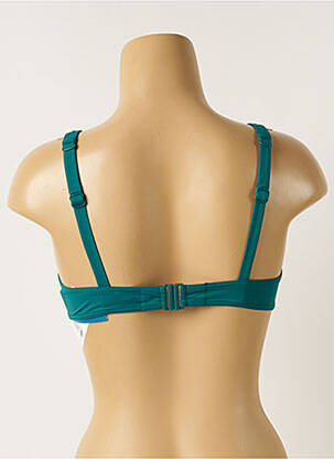 Haut de maillot de bain stretch haut soutien-gorge emboitant vert MAISON LEJABY femme