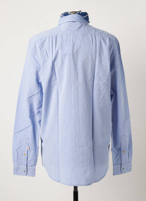 Chemise manches longues bleu SCOTCH & SODA pour homme