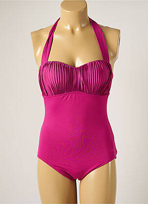 Maillot de bain 1 pièce bretelles élastiquées ajustables haut soutien-gorge balconnet violet SEAFOLLY femme