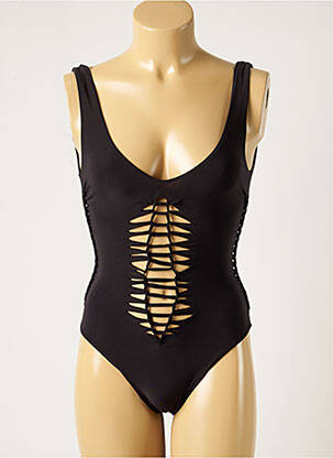 Maillot de bain 1 pièce haut soutien-gorge emboitant haut soutien-gorge emboitant noir WOW BIKINI femme