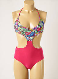 Maillot de bain 1 pièce haut soutien-gorge emboitant haut soutien-gorge emboitant rose WOW BIKINI femme