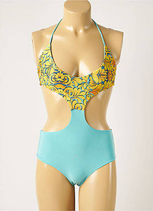 Maillot de bain 1 pièce haut soutien-gorge emboitant haut soutien-gorge emboitant bleu WOW BIKINI femme