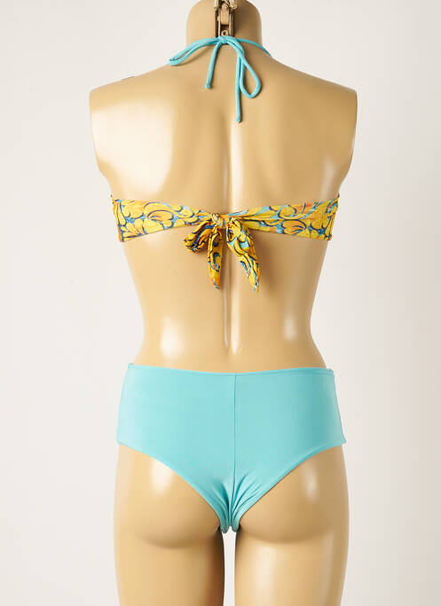 Maillot de bain 1 pièce bleu WOW BIKINI pour femme