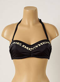 Haut de maillot de bain bretelles élastiquées amovibles haut soutien-gorge balconnet noir FANTASIE femme