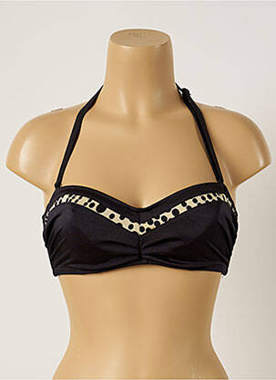 Haut de maillot de bain bretelles élastiquées amovibles haut soutien-gorge balconnet noir FANTASIE femme