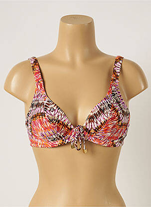 Haut de maillot de bain stretch haut soutien-gorge emboitant orange FREYA femme
