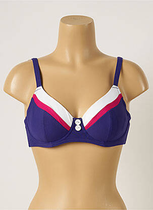 Haut de maillot de bain stretch haut soutien-gorge emboitant violet FREYA femme