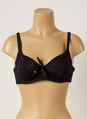 Haut de maillot de bain stretch haut soutien-gorge emboitant noir FREYA femme