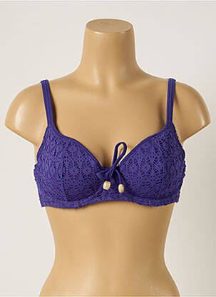 Haut de maillot de bain stretch haut soutien-gorge emboitant violet FREYA femme