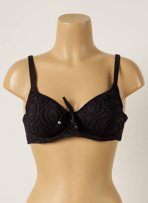 Haut de maillot de bain stretch haut soutien-gorge emboitant noir FREYA femme