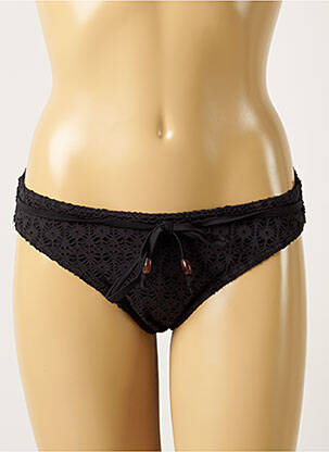 Bas de maillot de bain fermeture liens à nouer bikini noir FREYA femme