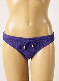 Bas de maillot de bain fermeture liens à nouer bikini violet FREYA femme