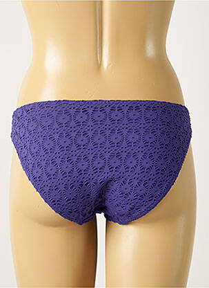 Bas de maillot de bain fermeture liens à nouer bikini violet FREYA femme