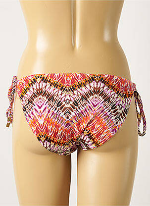 Bas de maillot de bain fermeture liens à nouer bikini orange FREYA femme