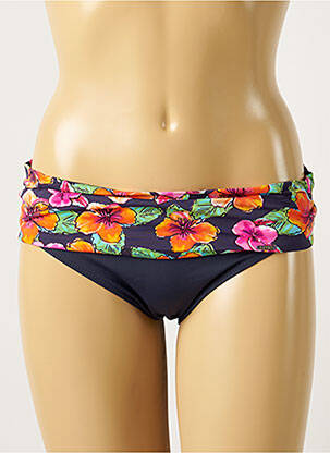 Bas de maillot de bain imprimé fleurs culotte violet LIVIA femme