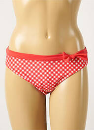 Bas de maillot de bain imprimé fantaisie culotte rouge FREYA femme