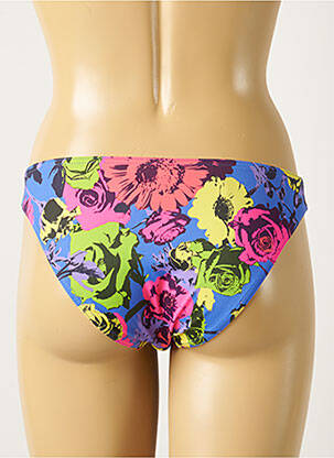 Bas de maillot de bain imprimé fantaisie culotte bleu FREYA femme