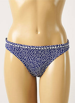 Bas de maillot de bain imprimé fantaisie culotte bleu FREYA femme